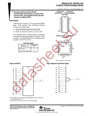 SN74ALS133DR datasheet  